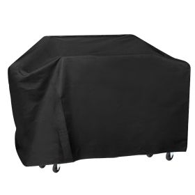 57-inch BBQ Grill Cover Weather Resistant Outdoor Barbeque Grill Covers UV Resistant w/ PU Coating Adjustable Strap Fasteners for Charcoal Gas Electri (Option: inchBBQCov)
